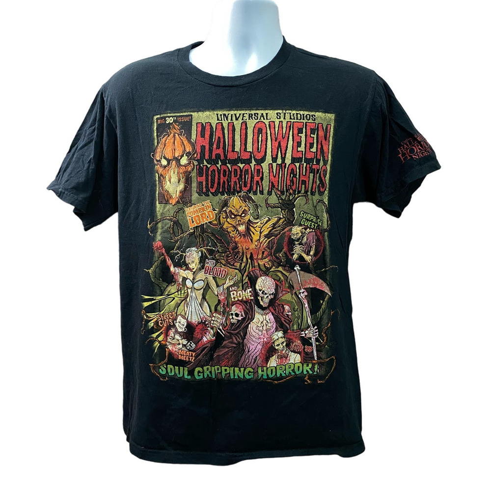 Universal Studios Florida Halloween Horror Nights Shirt size M scare Zones 30th